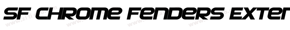 SF Chrome Fenders Extended Oblique字体转换